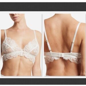 NEW Hanky Panky Happily Ever After Bralette Light Ivory Size M